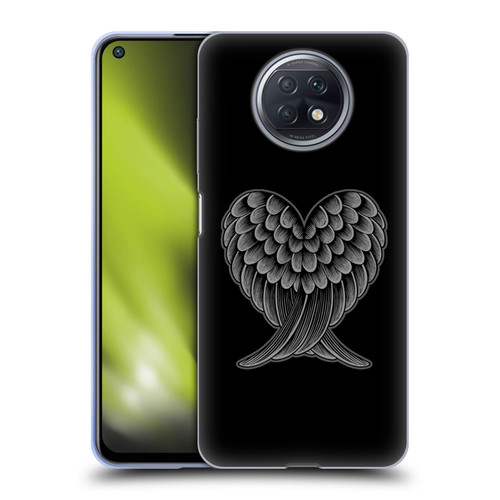 Rachel Caldwell Illustrations Heart Wings Soft Gel Case for Xiaomi Redmi Note 9T 5G