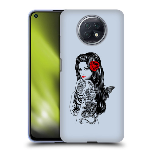 Rachel Caldwell Illustrations Tattoo Girl Soft Gel Case for Xiaomi Redmi Note 9T 5G