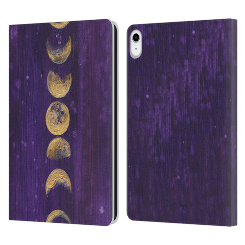 Mai Autumn Space And Sky Moon Phases Leather Book Wallet Case Cover For Apple iPad 10.9 (2022)