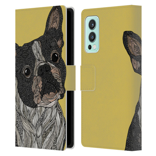 Valentina Dogs French Bulldog Leather Book Wallet Case Cover For OnePlus Nord 2 5G