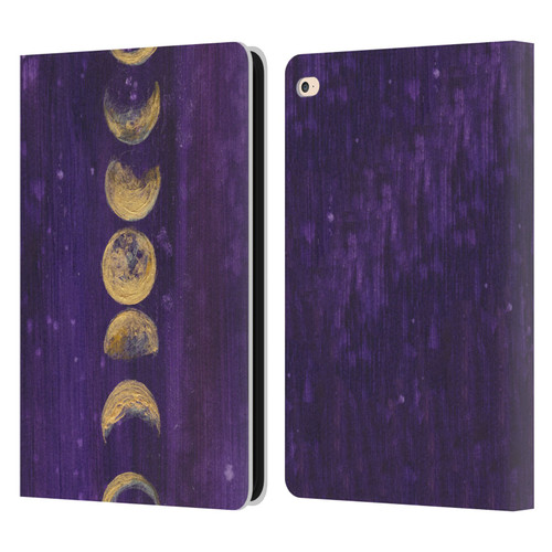 Mai Autumn Space And Sky Moon Phases Leather Book Wallet Case Cover For Apple iPad Air 2 (2014)