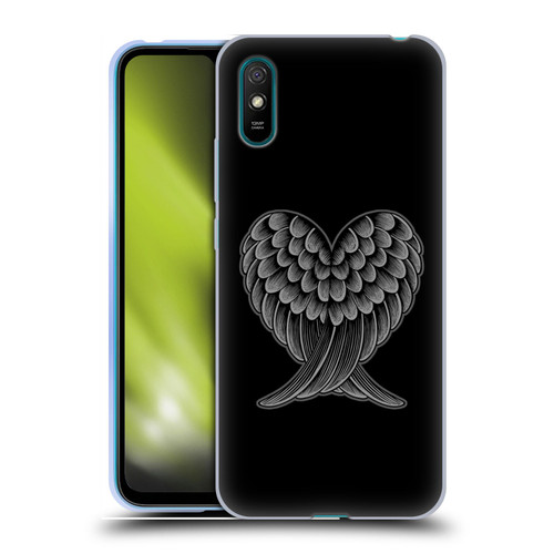 Rachel Caldwell Illustrations Heart Wings Soft Gel Case for Xiaomi Redmi 9A / Redmi 9AT