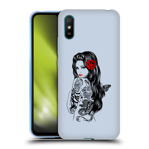 Rachel Caldwell Illustrations Tattoo Girl Soft Gel Case for Xiaomi Redmi 9A / Redmi 9AT