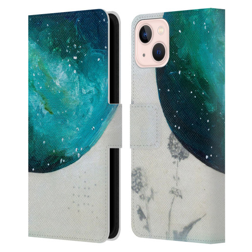 Mai Autumn Space And Sky Galaxies Leather Book Wallet Case Cover For Apple iPhone 13