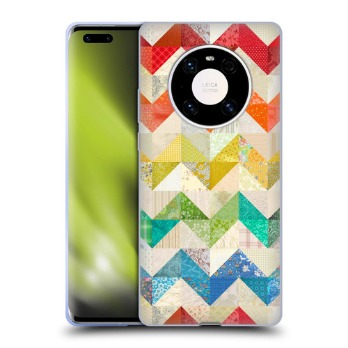 Rachel Caldwell Patterns Zigzag Quilt Soft Gel Case for Huawei Mate 40 Pro 5G