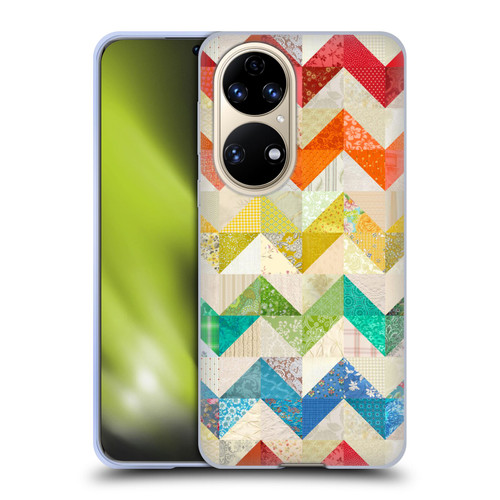 Rachel Caldwell Patterns Zigzag Quilt Soft Gel Case for Huawei P50