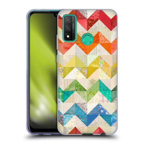 Rachel Caldwell Patterns Zigzag Quilt Soft Gel Case for Huawei P Smart (2020)