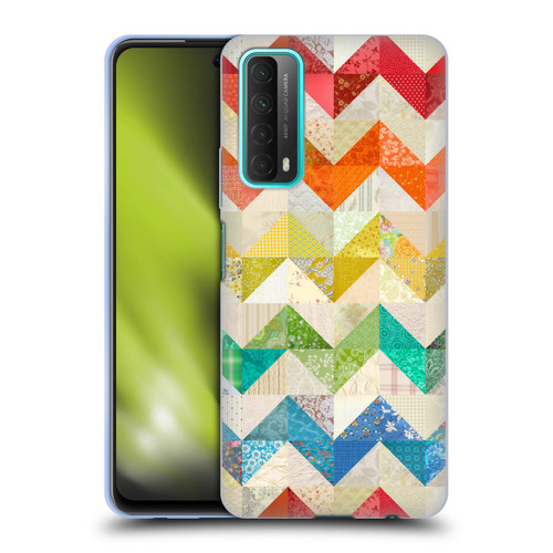 Rachel Caldwell Patterns Zigzag Quilt Soft Gel Case for Huawei P Smart (2021)