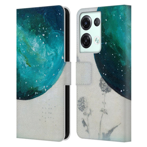 Mai Autumn Space And Sky Galaxies Leather Book Wallet Case Cover For OPPO Reno8 Pro