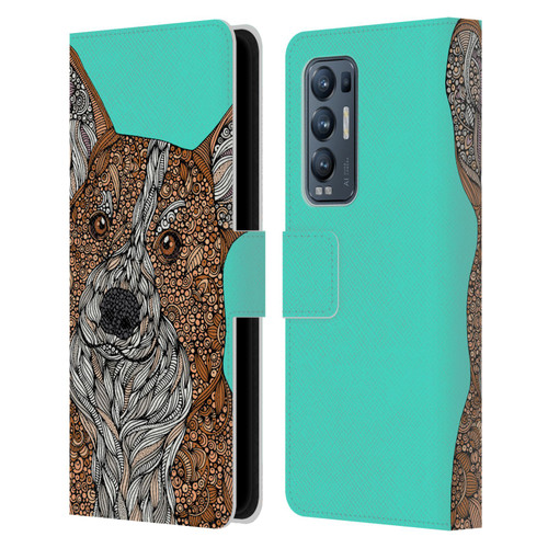 Valentina Dogs Corgi Leather Book Wallet Case Cover For OPPO Find X3 Neo / Reno5 Pro+ 5G