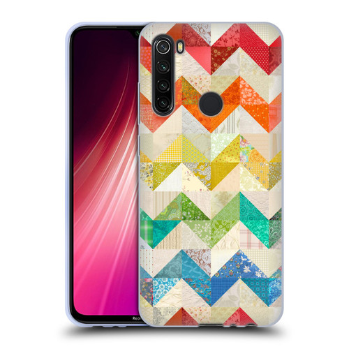 Rachel Caldwell Patterns Zigzag Quilt Soft Gel Case for Xiaomi Redmi Note 8T