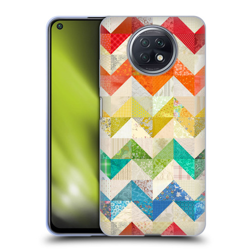 Rachel Caldwell Patterns Zigzag Quilt Soft Gel Case for Xiaomi Redmi Note 9T 5G