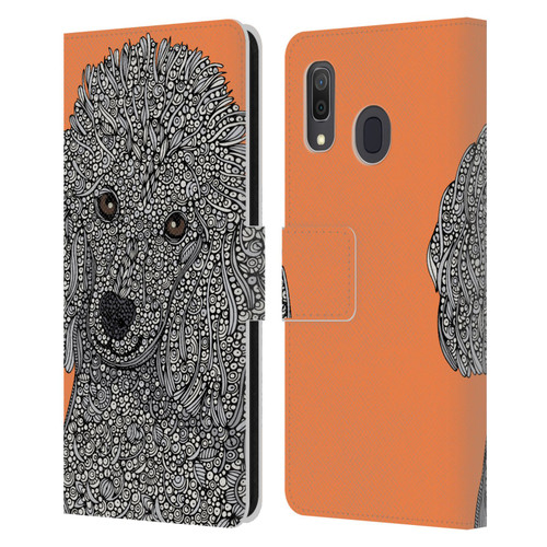 Valentina Dogs Poodle Leather Book Wallet Case Cover For Samsung Galaxy A33 5G (2022)
