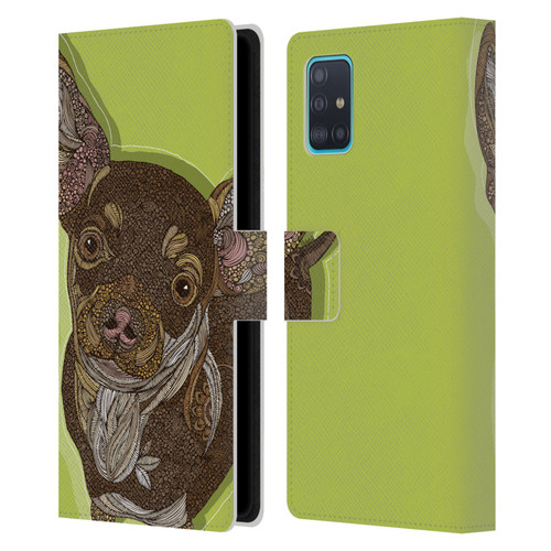 Valentina Dogs Chihuahua Leather Book Wallet Case Cover For Samsung Galaxy A51 (2019)