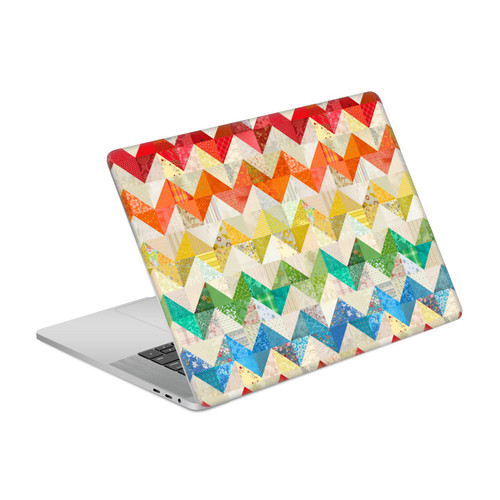 Rachel Caldwell Patterns Zigzag Quilt Vinyl Sticker Skin Decal Cover for Apple MacBook Pro 15.4" A1707/A1990