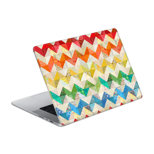 Rachel Caldwell Patterns Zigzag Quilt Vinyl Sticker Skin Decal Cover for Apple MacBook Pro 14" A2442