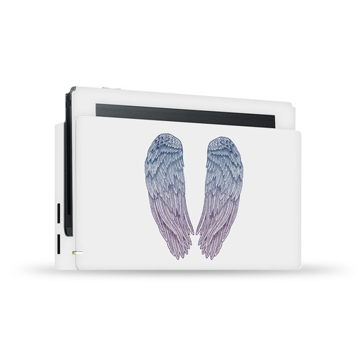 Rachel Caldwell Art Mix Angel Wings Vinyl Sticker Skin Decal Cover for Nintendo Switch Console & Dock