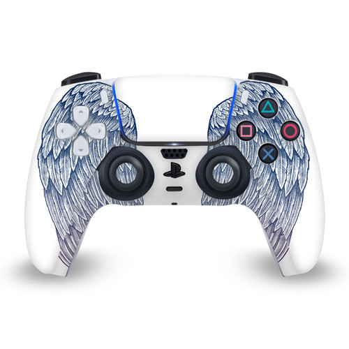 Rachel Caldwell Art Mix Angel Wings Vinyl Sticker Skin Decal Cover for Sony PS5 Sony DualSense Controller