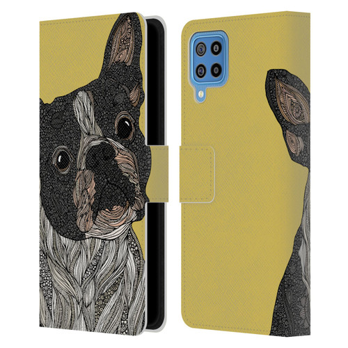 Valentina Dogs French Bulldog Leather Book Wallet Case Cover For Samsung Galaxy F22 (2021)