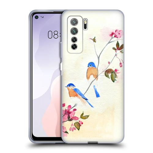 Mai Autumn Birds Blossoms Soft Gel Case for Huawei Nova 7 SE/P40 Lite 5G