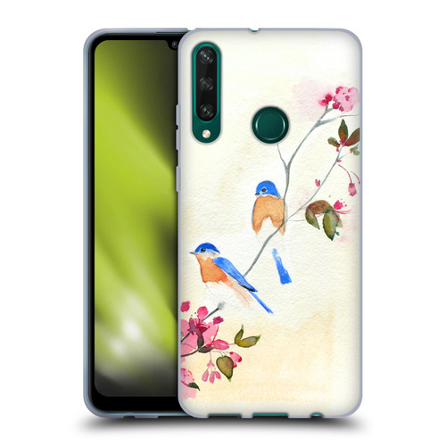 Mai Autumn Birds Blossoms Soft Gel Case for Huawei Y6p