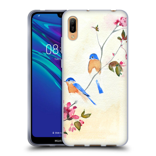 Mai Autumn Birds Blossoms Soft Gel Case for Huawei Y6 Pro (2019)