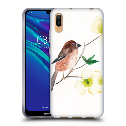 Mai Autumn Birds Dogwood Branch Soft Gel Case for Huawei Y6 Pro (2019)