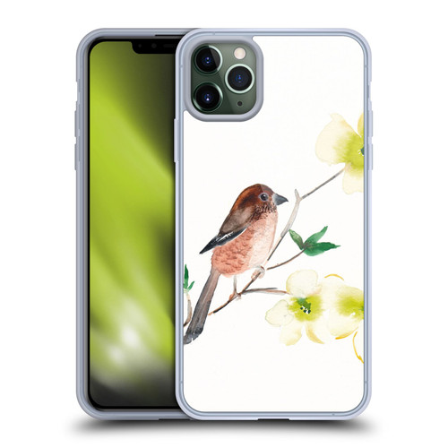 Mai Autumn Birds Dogwood Branch Soft Gel Case for Apple iPhone 11 Pro Max