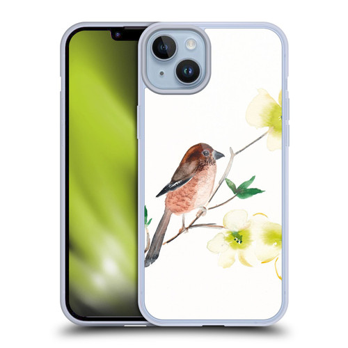 Mai Autumn Birds Dogwood Branch Soft Gel Case for Apple iPhone 14 Plus