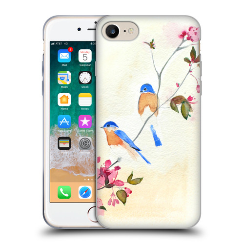 Mai Autumn Birds Blossoms Soft Gel Case for Apple iPhone 7 / 8 / SE 2020 & 2022