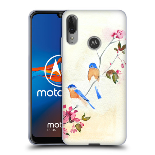 Mai Autumn Birds Blossoms Soft Gel Case for Motorola Moto E6 Plus