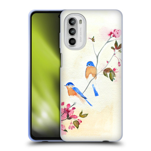 Mai Autumn Birds Blossoms Soft Gel Case for Motorola Moto G52