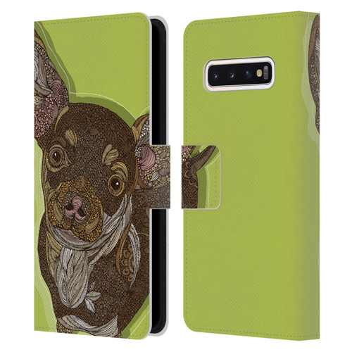 Valentina Dogs Chihuahua Leather Book Wallet Case Cover For Samsung Galaxy S10