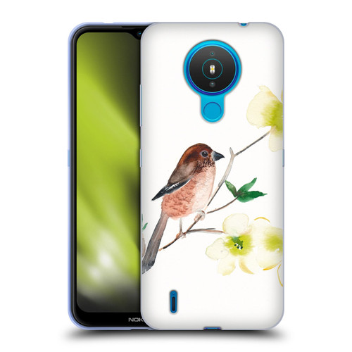 Mai Autumn Birds Dogwood Branch Soft Gel Case for Nokia 1.4