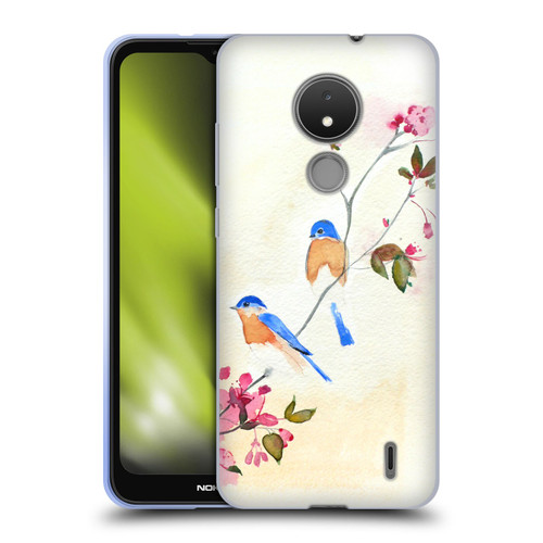 Mai Autumn Birds Blossoms Soft Gel Case for Nokia C21