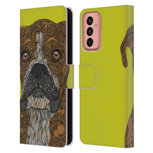 Valentina Dogs Boxer Leather Book Wallet Case Cover For Samsung Galaxy M13 (2022)