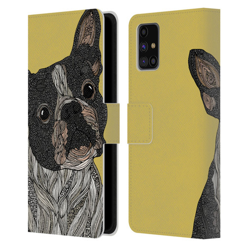 Valentina Dogs French Bulldog Leather Book Wallet Case Cover For Samsung Galaxy M31s (2020)