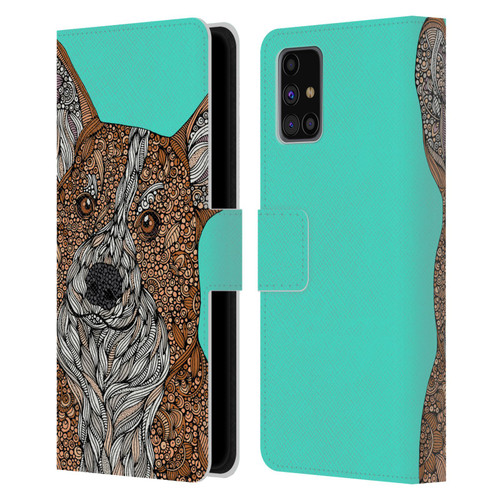 Valentina Dogs Corgi Leather Book Wallet Case Cover For Samsung Galaxy M31s (2020)