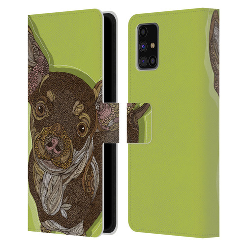 Valentina Dogs Chihuahua Leather Book Wallet Case Cover For Samsung Galaxy M31s (2020)