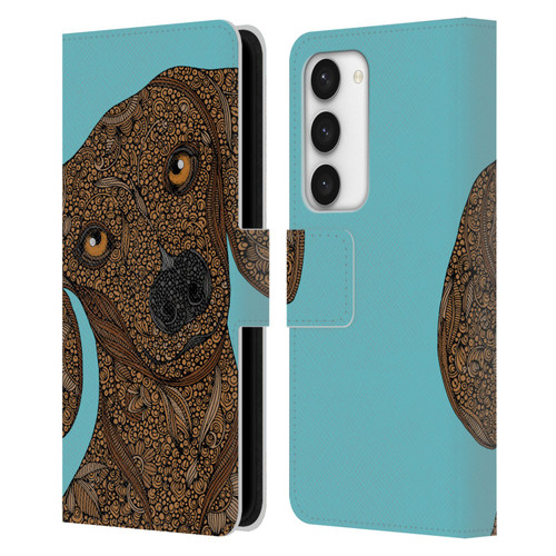 Valentina Dogs Dachshund Leather Book Wallet Case Cover For Samsung Galaxy S23 5G
