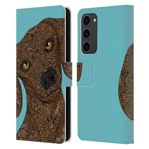 Valentina Dogs Dachshund Leather Book Wallet Case Cover For Samsung Galaxy S23+ 5G