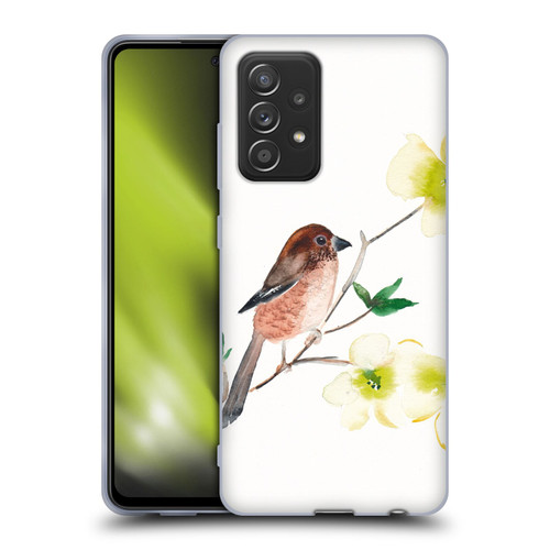 Mai Autumn Birds Dogwood Branch Soft Gel Case for Samsung Galaxy A52 / A52s / 5G (2021)
