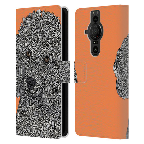 Valentina Dogs Poodle Leather Book Wallet Case Cover For Sony Xperia Pro-I