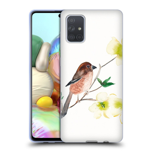 Mai Autumn Birds Dogwood Branch Soft Gel Case for Samsung Galaxy A71 (2019)