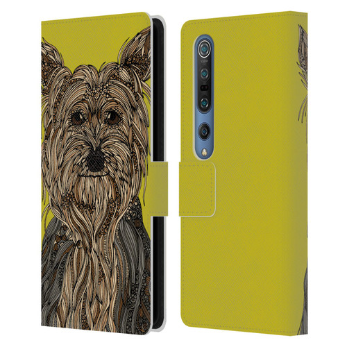 Valentina Dogs Yorkshire Terrier Leather Book Wallet Case Cover For Xiaomi Mi 10 5G / Mi 10 Pro 5G