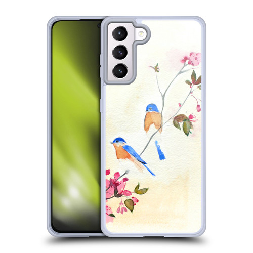 Mai Autumn Birds Blossoms Soft Gel Case for Samsung Galaxy S21+ 5G