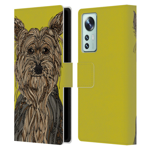 Valentina Dogs Yorkshire Terrier Leather Book Wallet Case Cover For Xiaomi 12