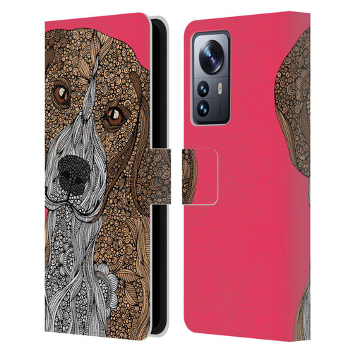 Valentina Dogs Beagle Leather Book Wallet Case Cover For Xiaomi 12 Pro