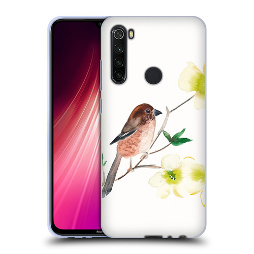 Mai Autumn Birds Dogwood Branch Soft Gel Case for Xiaomi Redmi Note 8T