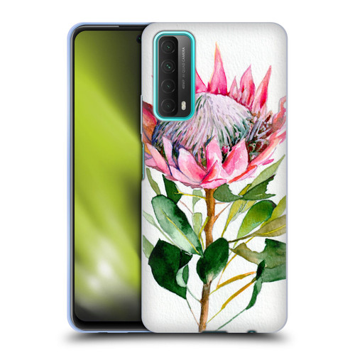 Mai Autumn Floral Blooms Protea Soft Gel Case for Huawei P Smart (2021)